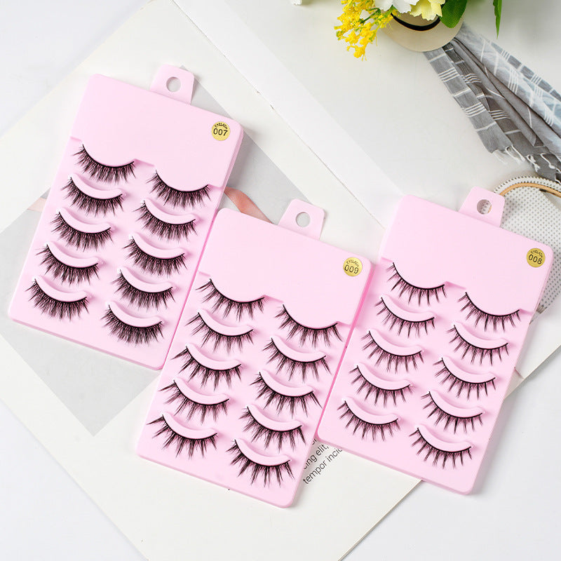 5 Pairs Kitty Lashes Natural Wispy Eyelashes