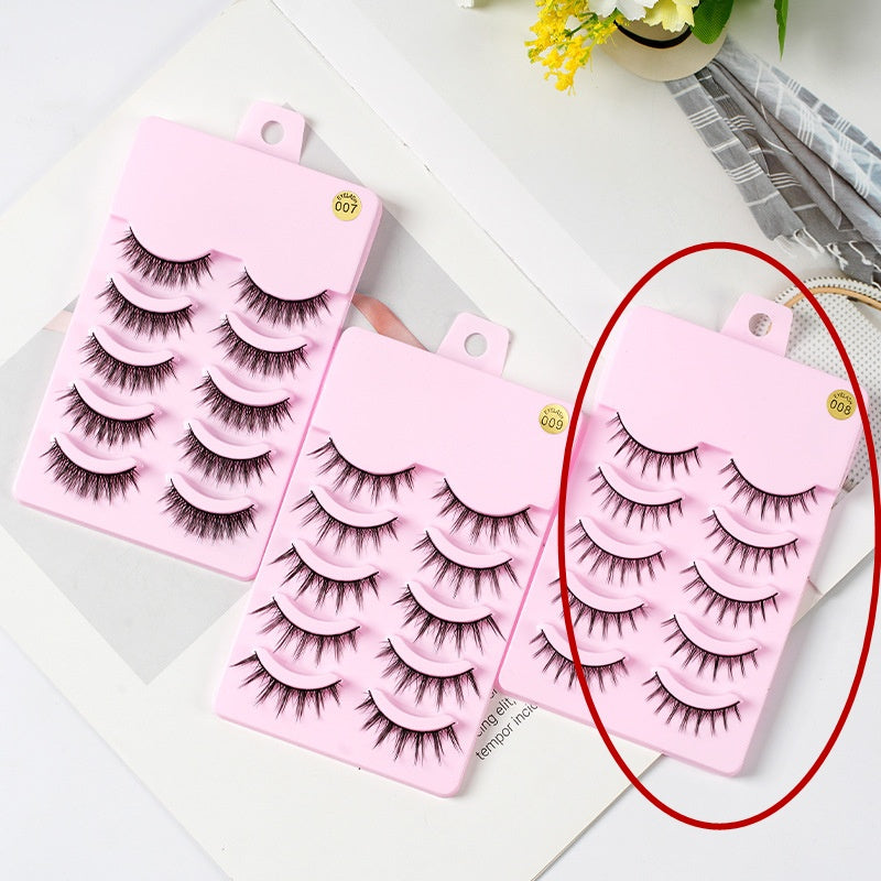 5 Pairs Kitty Lashes Natural Wispy Eyelashes