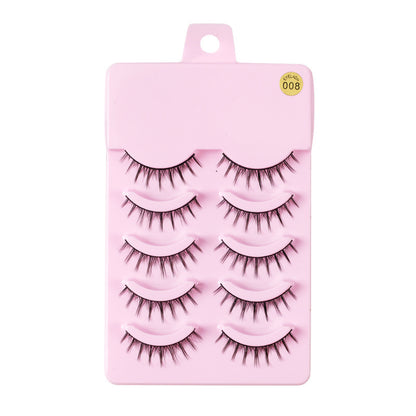 5 Pairs Kitty Lashes Natural Wispy Eyelashes