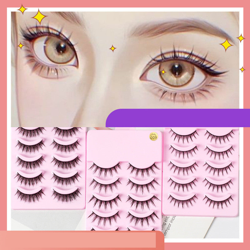 5 Pairs Kitty Lashes Natural Wispy Eyelashes