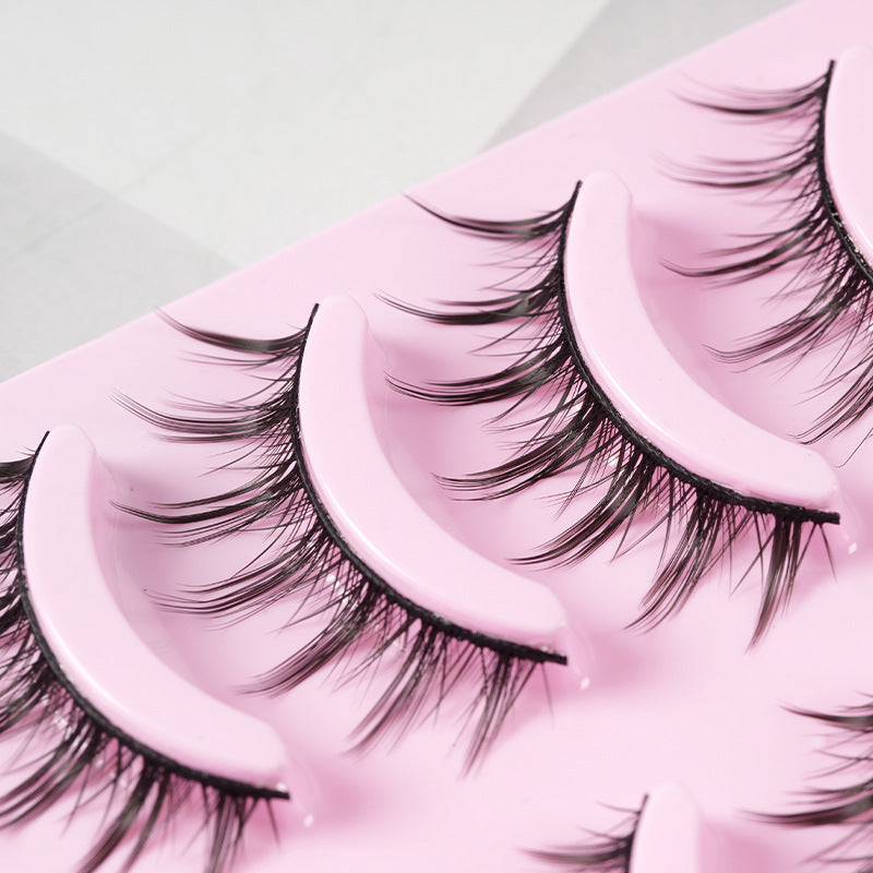 5 Pairs Kitty Lashes Natural Wispy Eyelashes